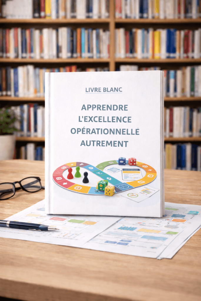 Livre blanc CoLean « Apprendre l’Excellence Opérationnelle autrement » présenté avec une approche ludique et pédagogique