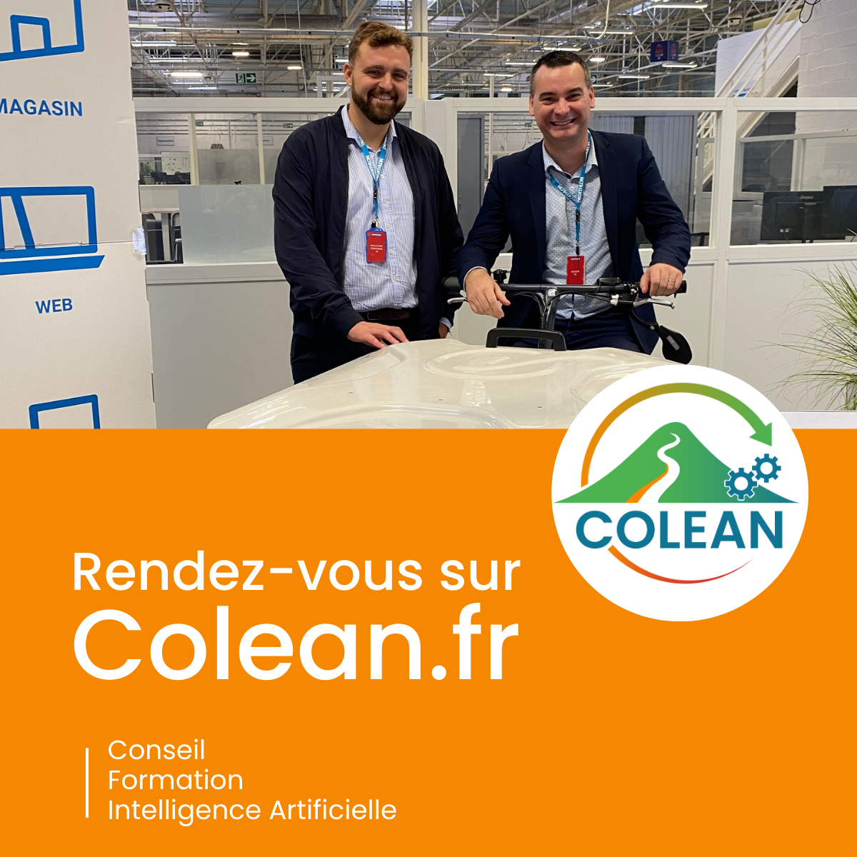 Edouard et Romain – fondateurs CoLean, conseil formation et IA